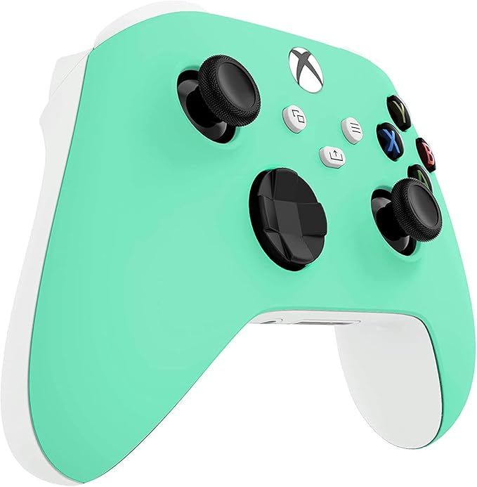 Custom Controllerzz Wireless Controller for Microsoft Xbox Series X/S &amp Xbox One - Custom Soft Touch Feel - Custom Xbox Series X/S Controller (X/S Green Mint)