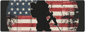 American Soldiers USA Flag Large Mouse Pad XL Extended Gaming Pad Waterproof Desk Mat for Desktop Keyboard Non Slip Mousepad for Office Game Home 32.15x11.8