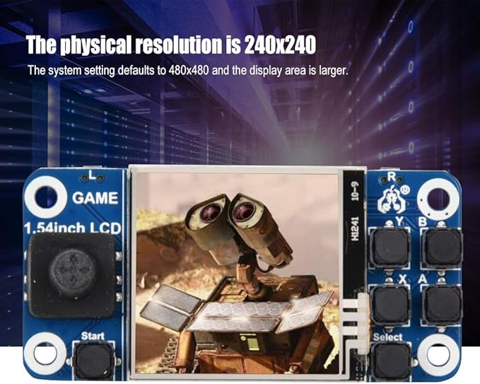 1.54in LCD Display Mini Game Console Screen Board Module for 2B/3B+/Zero W