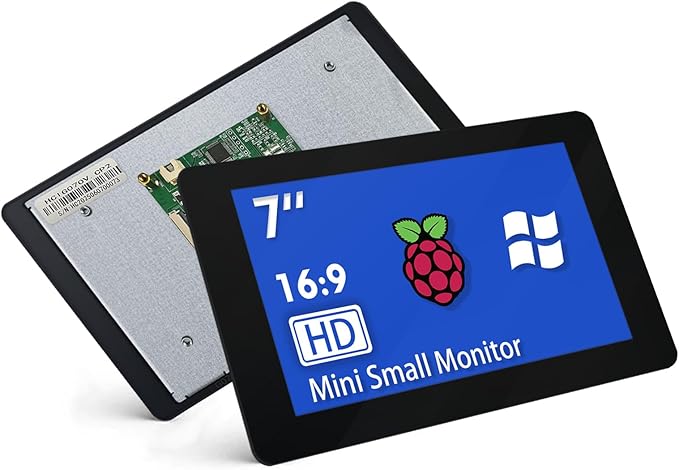 7 Inch Raspberry Pi Screen Touchscreen Monitor 800x480 IPS DSI Display for Raspberry Pi 5/4/3 MIPI Driver-Free Interface