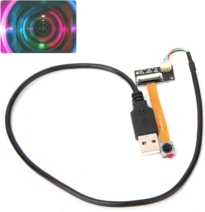 HD USB Camera Module OV5640 5MP 2592 * 1944P 15FPS Camera Module with 60° Viewing and Auto Focus OTG UVC for Android Linux Mac Widely Used in Security MonitoringIndustrial Equipment
