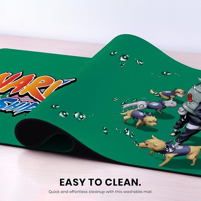 Head Case Designs Officially Licensed Naruto Shippuden Kakashi Ninken Graphic Art 37.4 x 15.75 x 0.16 inches (900 x 400 mm) - XL Gaming Office Desk PC Keyboard Mouse Mat Pad