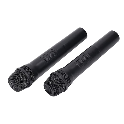 Keenso Dynamic Microphone ABS Construction Noise Reduction Technology 1800mAh Battery Wireless Range 50 to 100 Meters for Karaoke Parties and Home Gatherings