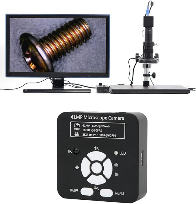ZJchao 41MP Microscope Camera USB Industrial Digital Video Camera High Resolution High Efficiency for Industrial Inspection (US Plug)