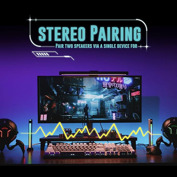 GravaStar Mars Pro Bluetooth Speaker Deep Bass Loud Stereo Sound 15H Playtime 6 RGB Lights Dual Pairing Portable for Home Outdoors Party Camping Home Gifts