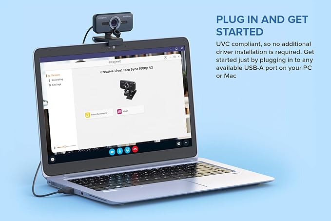 Creative Live! Cam Sync 1080p V2 + HS-720 V2 Bundle