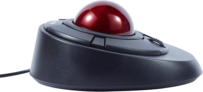 Wired Ergonomic Trackball Mouse Programmable Roller Ball Mice Tilt Scroll