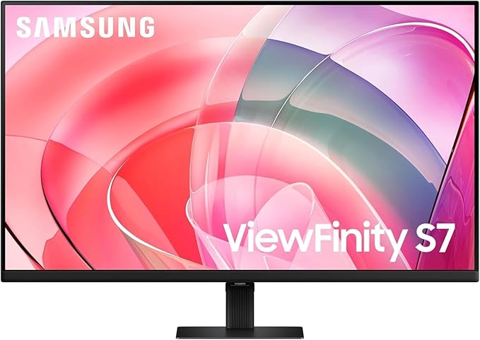 SAMSUNG 27-Inch ViewFinity S7 (S70D) Series 4K UHD High Resolution Monitor with HDR10 Multiple Ports Easy Setup Stand Advanced Eye Care LS27D702EANXGO 2024