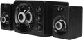 Wired Subwoofer Speakers Plug Play 2.1 USB Powered Stereo Multimedia Speaker with RGB LED Light for PC Laptop 3 Volume Control Knobs (New Version of Black)