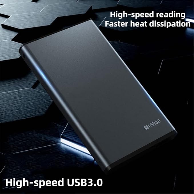 2.5 HDD Mobile Hard Drive USB3.0 Long Mobile Hard Disk 500GB 1TB 2TB Storage Portable External Hard Drive for Laptop (Color : D Size : 2TB) (D 500GB)