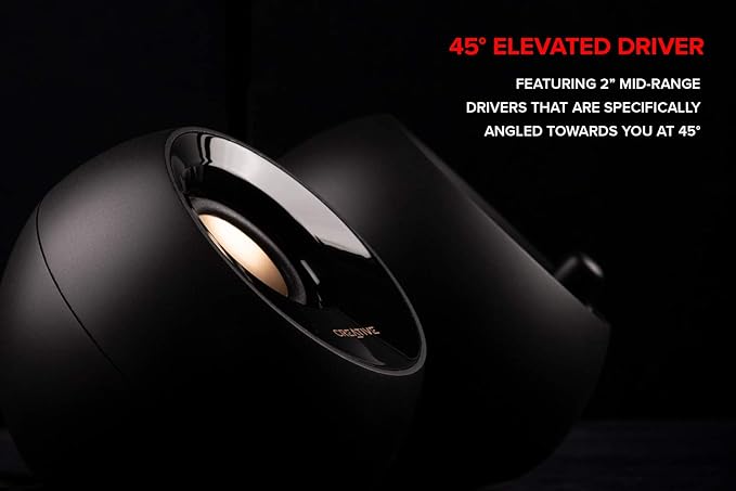 Creative Pebble Plus 2.1 USB-Powered Desktop Speakers with Powerful Down-Firing Subwoofer and Far-Field Drivers Up to 8W RMS Total Power for Computer PCs and Laptops (Black)