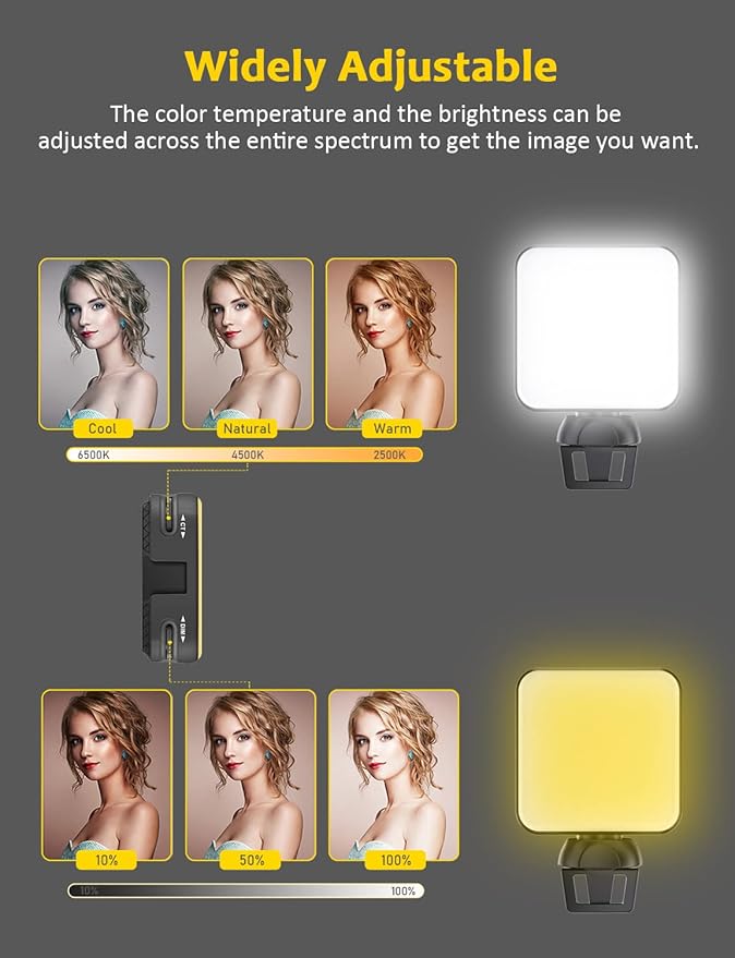 NexiGo 60FPS 1080P Webcam Kits N980P HD Web Camera with Microphone 120 Degrees Wide-Angle Software Control Lightweight Mini Tripod Video Conference Lighting Kit for Zoom/Skype/Teams