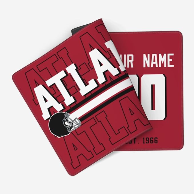 ANTKING Atlanta Mouse Pad Custom Name and Number Desk Pad for Men Women Youth Gifts