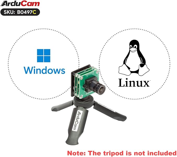 Arducam USB 3.0 Camera 8.3MP 90fps@720p High-Speed USB Camera Module 4K IMX678 Low Light Webcam with 100°D Wide Angle M12 Lens for Windows Linux