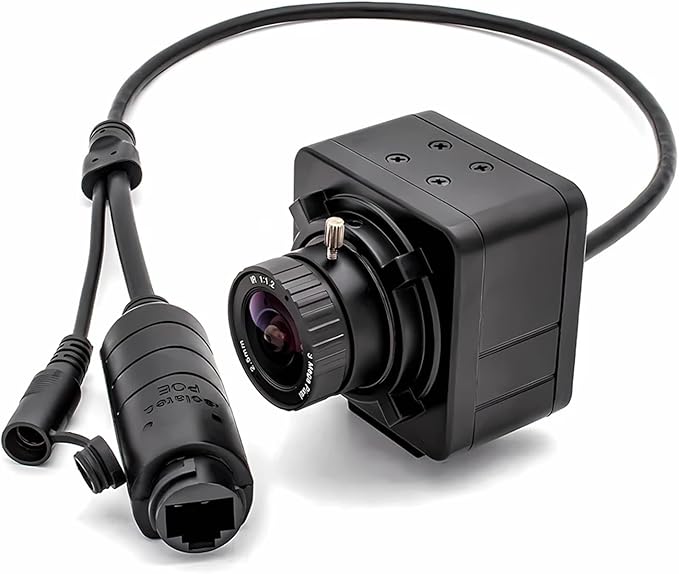 4K IP Camera POE48V 3 4 5 8MP CMOS Digital Live Stream Mini Metal Box Fixed Lens Security Industrial Webcam