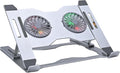 Adjustable Aluminum Laptop Stand with Cooling Fan Ergonomic Ventilated Notebook with LED Lights Ventilated Notebook