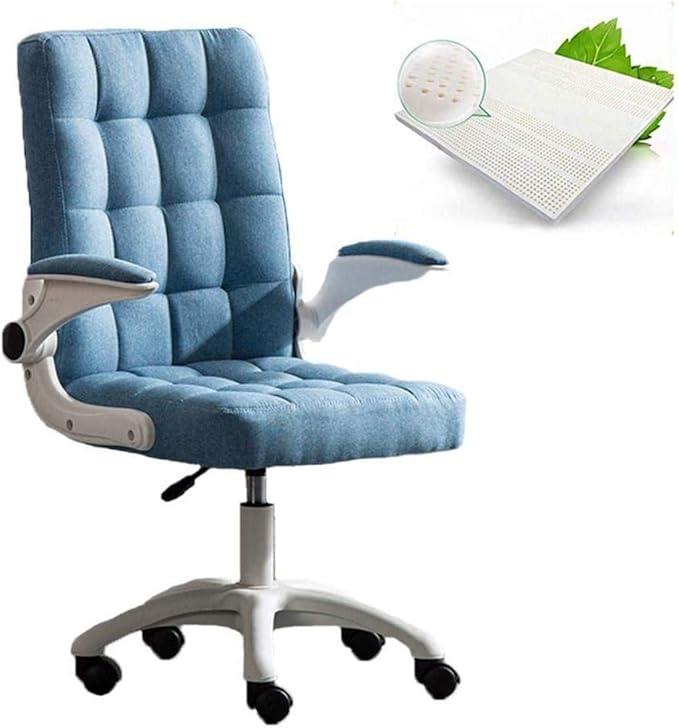 Office Computer Chair with Arms Desk Chair Computer Chairs Video Gaming Chair Swivel Chairs Kneeling Chair (Color : Blue)
