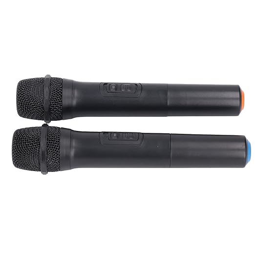Walfront 1 to 2 Mic Wireless Noise Reduction Microphone Dynamic Mic for Karaoke Party Gathering with Clear Sound Stable Signal and No Latency