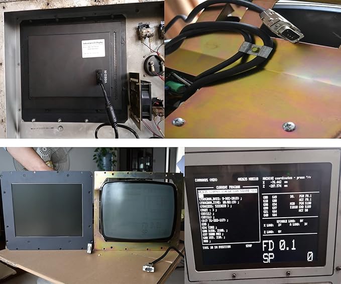 12.1 LCD Screen Monitors for HAAS VF System 93-5220C 93-5222 93-5222A 28HM-NM4 9 Pin CRT Monitors