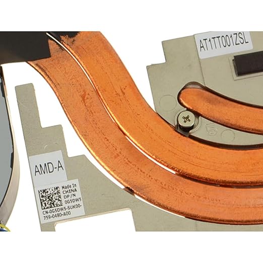 Laptop Heatsink&ampFan for DELL Precision 17 7720 0G5DW5 G5DW5 AT1TT001ZSL for AMD-A