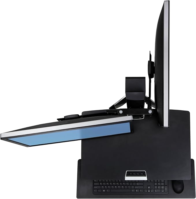 Ergotron – Dual Monitor Double Hinged Bow – Add-on for WorkFit Monitor Kits