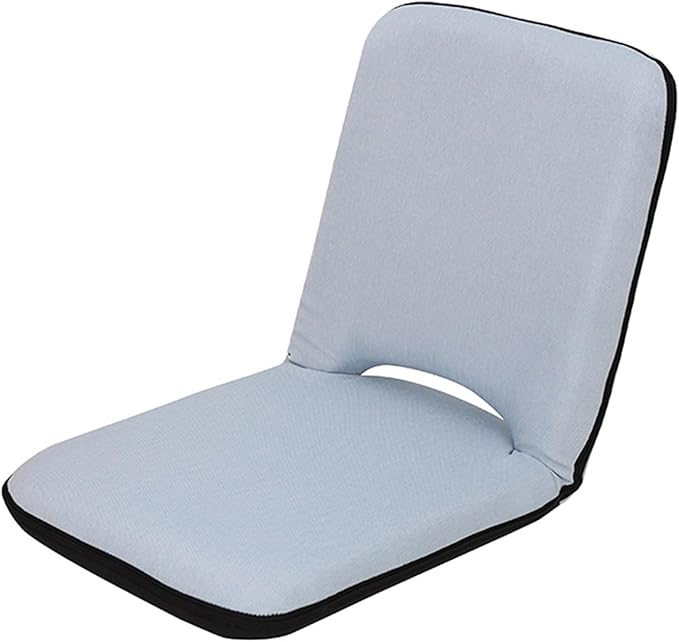 Floor Chair Office Chair with Removable Washable Cover Folding Floor Gaming Chair for Bed Lounging Reading(Blue)