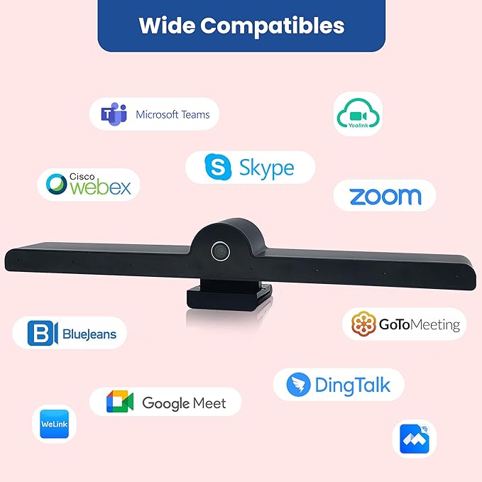 4K Webcam for Smart Board Laptop Computer Fixed Focus 60°-98°Wide Angle Webcam Great for Group and Personal Video Calls