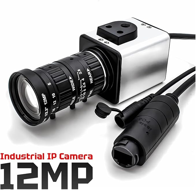 6K 12MP IP Camera High Resolution 3840 3104 Mini POE Webcam 50mm 10X Zoom Detection Security Protection Smart Camera