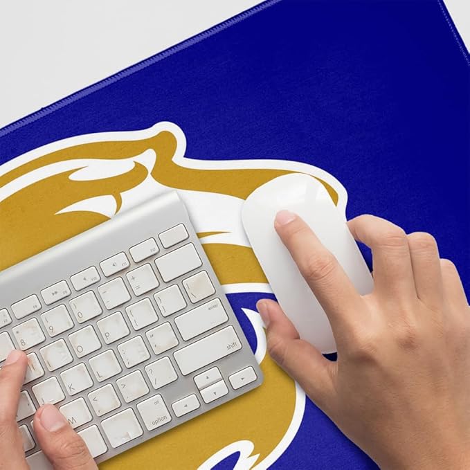 Georgian Court University Lions Primary Logo Large Gaming Mouse Pad Desk Mat with Stitched Edges Non-Slip Base for Gamer Home and Office 31.5 x 15.7