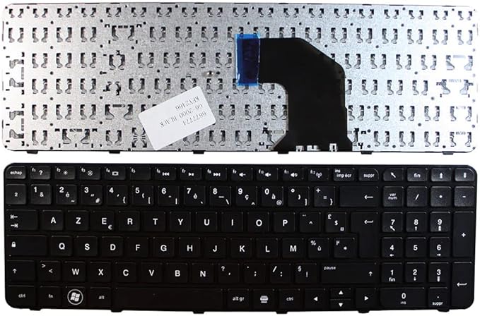 Power4Laptops French Layout Black Frame Black Replacement Laptop Keyboard Compatible with HP Pavilion G6-2226NR