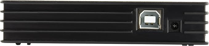 StarTech.com 4 Port Compact Black USB 2.0 Hub - Bus-powered or with Included Power Adapter - Portable Mac/PC laptop hub TAA (ST4202USB)