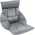Folding Sofa Chair 5 Adjustable Position Lazy Sofa Floor Chair with Armrests Backrest Headrest Waist Pillow Couch Recliner for Meditation Reading Gaming