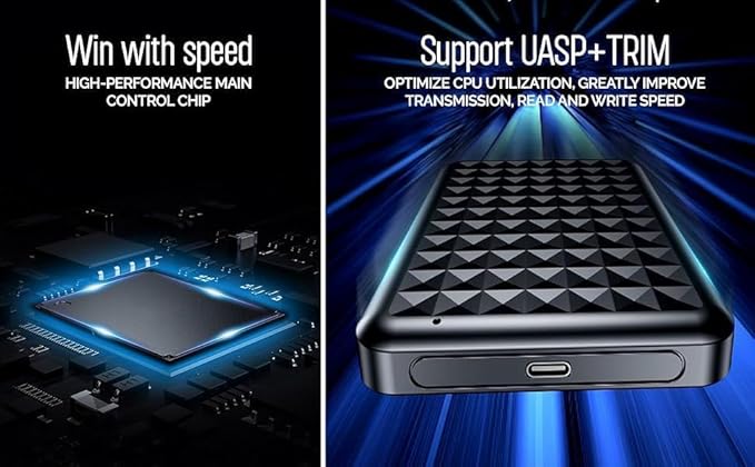 500GB Portable External Hard Drive USB 3.0/Type-C – Slim High-Speed HDD for Backup Storage Gaming – Compatible with PC Mac Laptop PS4 PS5 Xbox Windows MacBook Smart TV (500 GB)