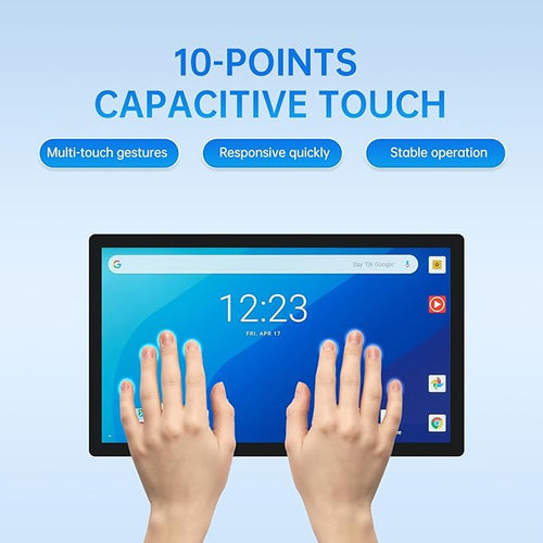 17.3-inch POS Touchscreen Monitor with Stand16:9 Display 1920 x 1080PBuilt-in SpeakersHD-MIVGAUSB PortsSuitable for Restaurant RetailBar &amp Small Business