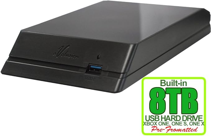 Avolusion HDDGear 8TB (8000GB) USB 3.0 External Gaming Hard Drive (for Xbox One Pre-Formatted) - 2 Year Warranty