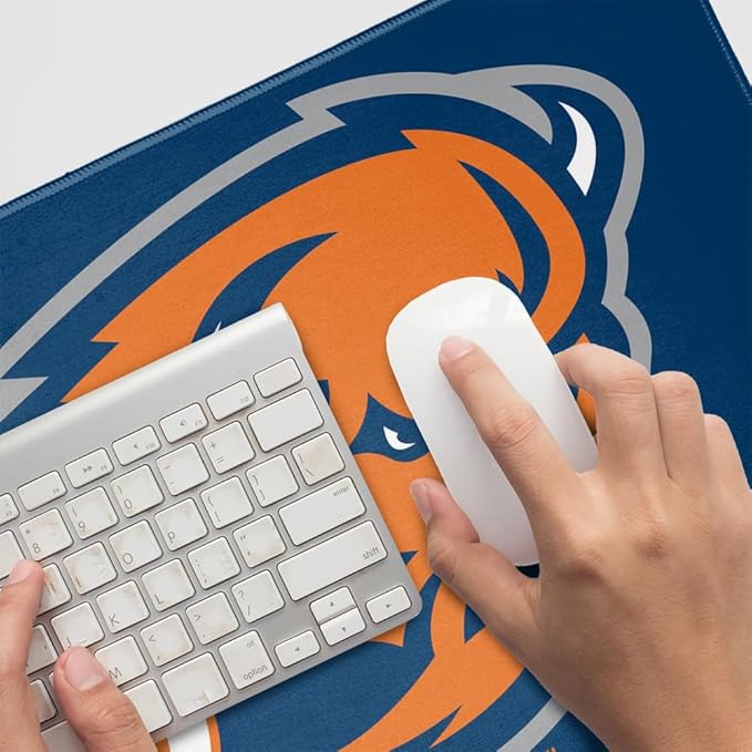 Bucknell Primary Logo Large Gaming Mouse Pad Desk Mat with Stitched Edges Non-Slip Base for Gamer Home and Office 31.5 x 15.7