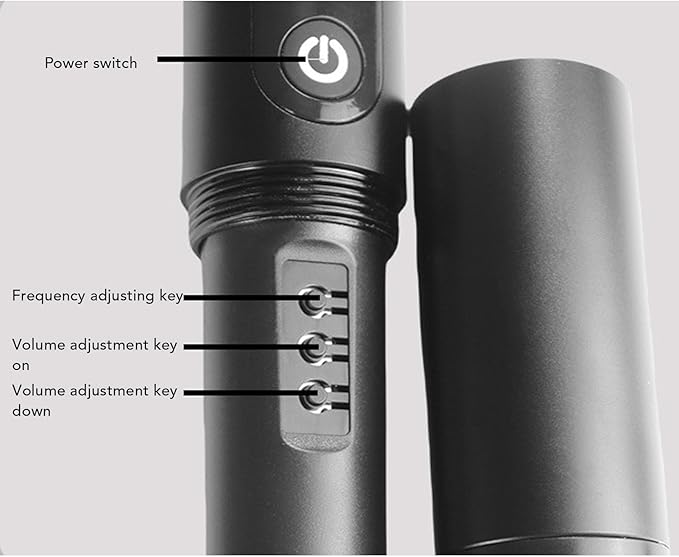 Dynamic Mic for Singing System with DSP Frequency Locking 96dB Signal to Noise Ratio and Dual Cordless Mics for Sound Cards/Mixers for Karaoke