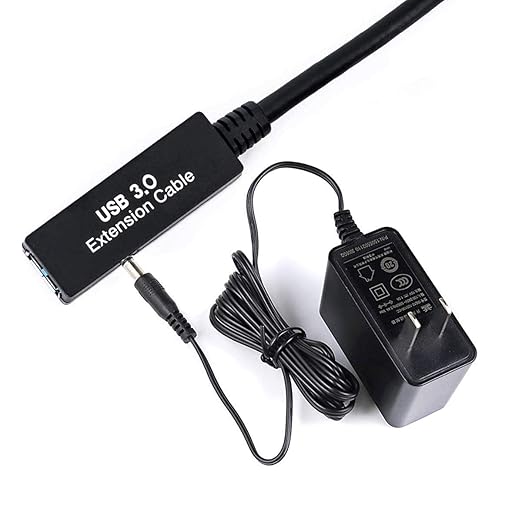 100FT USB 3.0 Active Extension Cable USB 3.0 Extension Cord A-Male to A-Female With High-Speed Data Signal Amplifier Compatible With Quest 3VRRift360 KinectXboxWebcamPS4 HD Camera or More