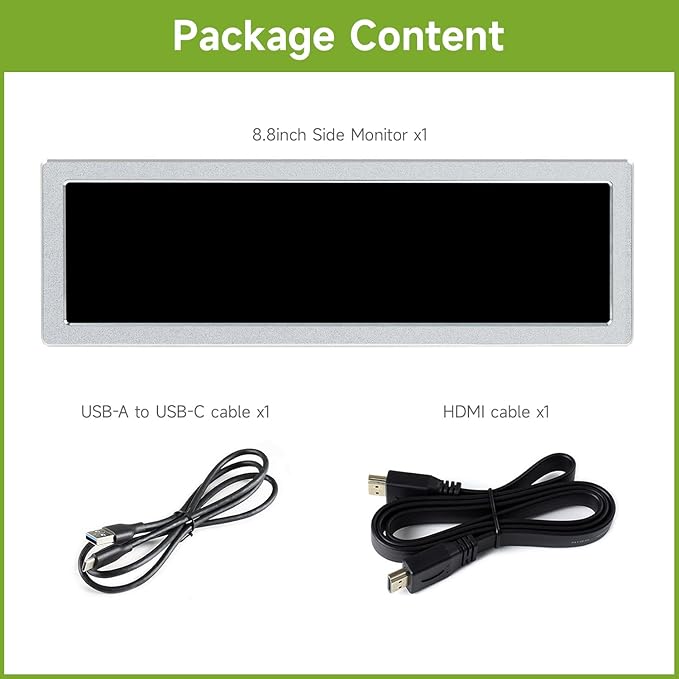 waveshare 8.8inch HDMI Small Monitor480×1920Compatible with Raspberry Pi/Jetson Nano/PCHorizontal and Vertical Screen DisplayAIDA64 PC CPU GPU RAM Monitor Data Displaywith HiFi Speaker