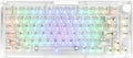KiiBoom Phantom 81 75% Transparent Mechanical Gaming Keyboard Hot Swappable Custom Gasket Keyboard with RGB Backlit Clear Keycap Rechargeable Battery Triple Mode for Win/Mac (Phantom 81 V3 Clear)