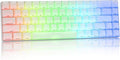 OHY XVX HE68 60 Percent Gaming KeyboardHall Effect Magnetic Switches CNC Aluminum Frame Rapid Trigger Keyboard w Topographic IMD Keycaps 8KHz Polling Rate Adjustable ActuationHot-Swap-White