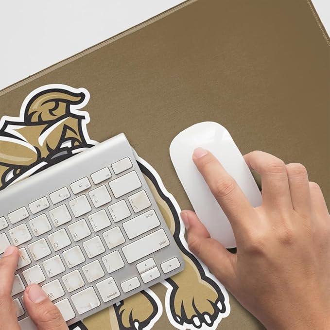 Bryant University Bulldogs Logo Large Gaming Mouse Pad Desk Mat with Stitched Edges Non-Slip Base for Gamer Home and Office 31.5 x 15.7