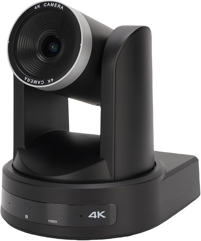 Conference Room Camera System 4K 12X Optical Zoom USB3.0 IP PTZ Camera with Auto Tracking and 255 Presets Webcam for Online Meetings Lectures (US Plug)