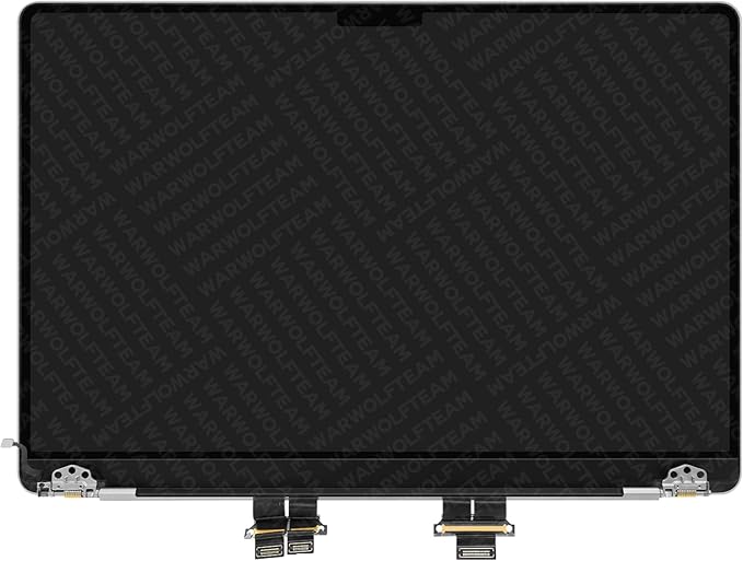 14inch Compatible with MacBook Pro A3112 M4 2024 A3185 M4 2024 A3401 M4 Pro/Max 2024 EMC 8623 EMC 8894 3024 x 1964 LCD LED Screen Replacement Whole Hinge-up Assembly (Silver)