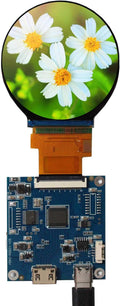 2.1 inch 480X480 IPS MIPI 300nit Circle LCD Screen and 40 pins Controller BoardMicro USB Power Port