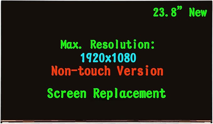 23.8 Replacement LCD for Dell OptiPlex 7460 7470 Screen Replacement Panel LCD (Only for Non Touch Version !)