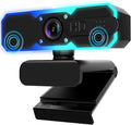 NBPOWER 1080P 60FPS Streaming Camera Webcam with Microphone and Fill RGB LightAutofocusWork with Laptop/Desktop Computer/Winsdows/Mac OS/PC Computer for Camera