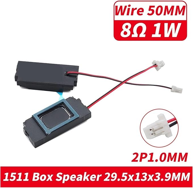 2Pcs 1511 8 Ohm 1W Cavity Loudspeaker 8Ohm 1 Watt 8R Box Compatible Audio Speaker for Notebook Computer (Color : 2PCS 2P)