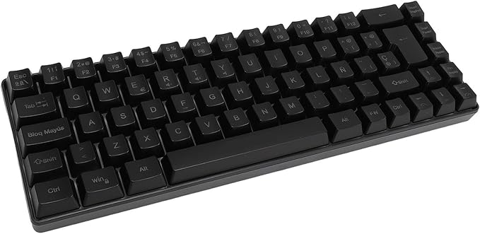 Bewinner 60% Gaming Mechanical Keyboard 20 Mode RGB LED Backlit 68 Keys Compact Keyboard USB Ergonomic Mechanical Keyboard for Laptop Tablet PC (Black)