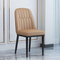 Office Chair Gaming Chair Computer Chair Living Room Furniture Design Armchairs Nordic Chair Metal Leather Material Dining Room Chairs Leisure Computer Stool (Color : Roze)